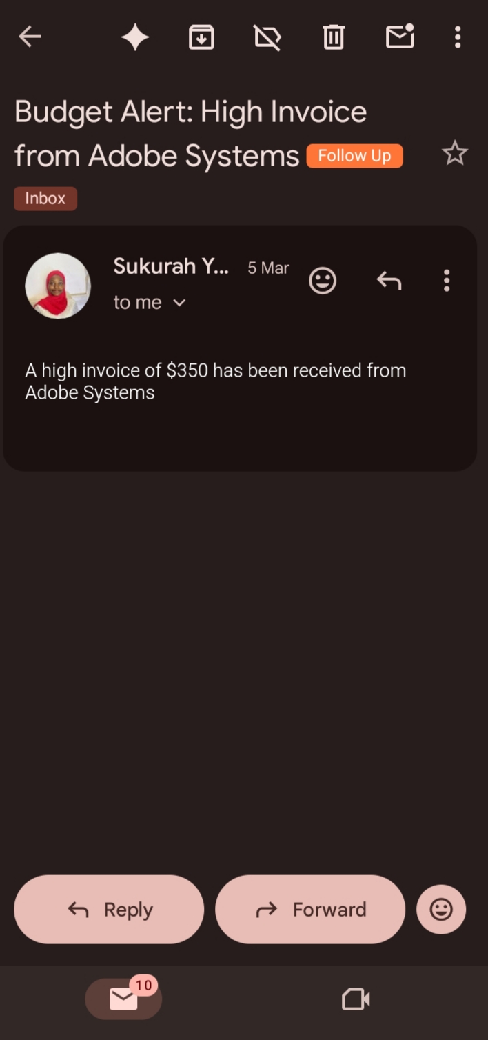 Invoice Processing Detail