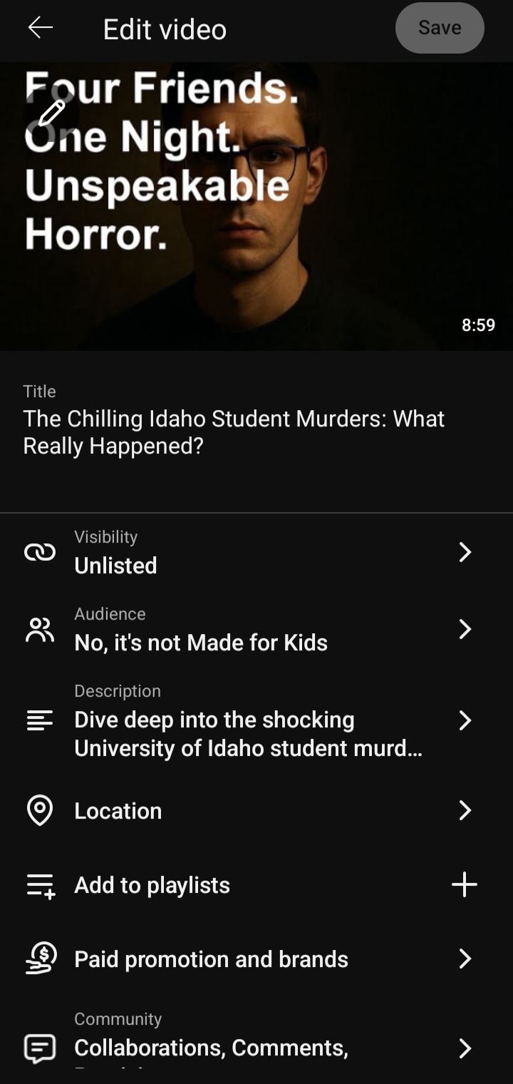 YouTube Automation Detail